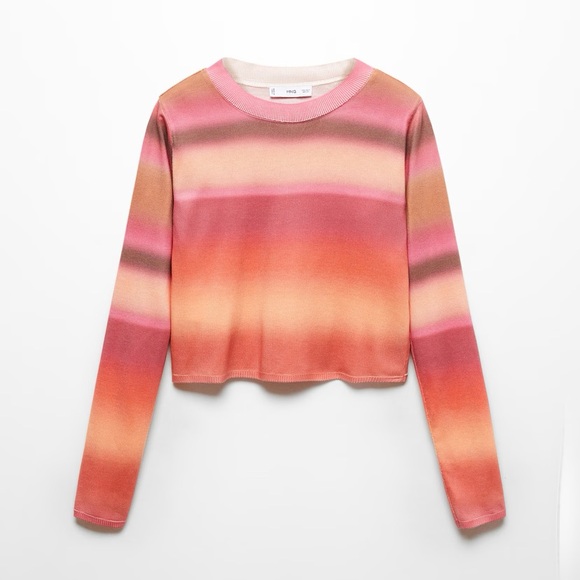 Mango Sweaters - Mango Gradient Print Sweater - New With Tags